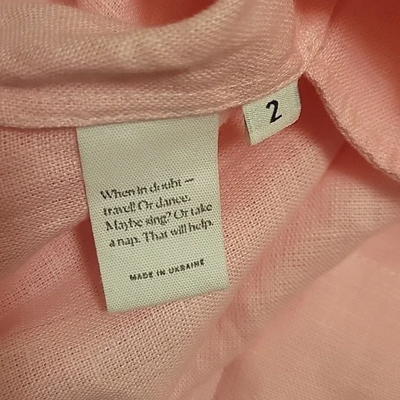 Sleeper Linen Pink Robe NWT - Picture 3 of 6